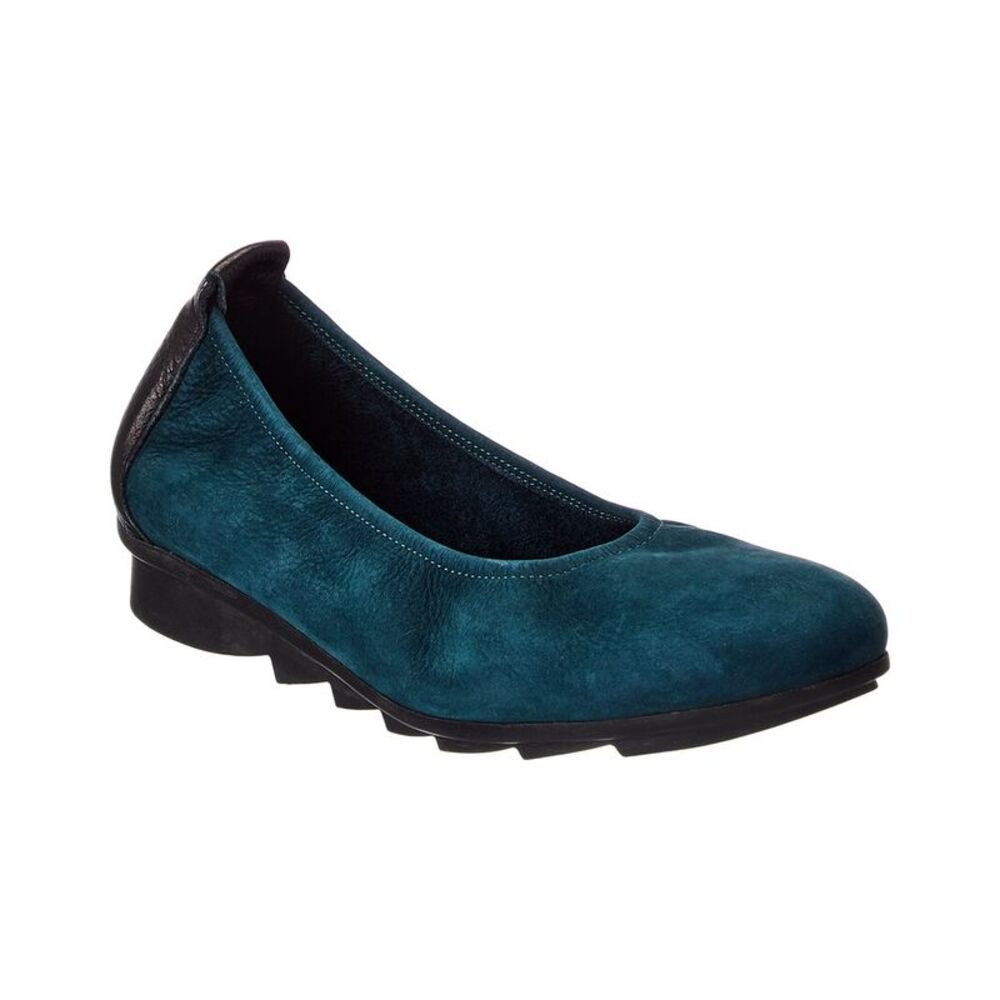Arche Bibara Leather Flat, Green